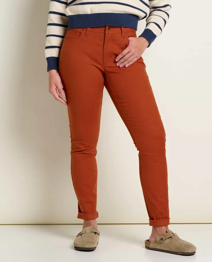 Women039s Earthworks 5 Pocket Skinny Pant Cinnamon ToadandCo Pants