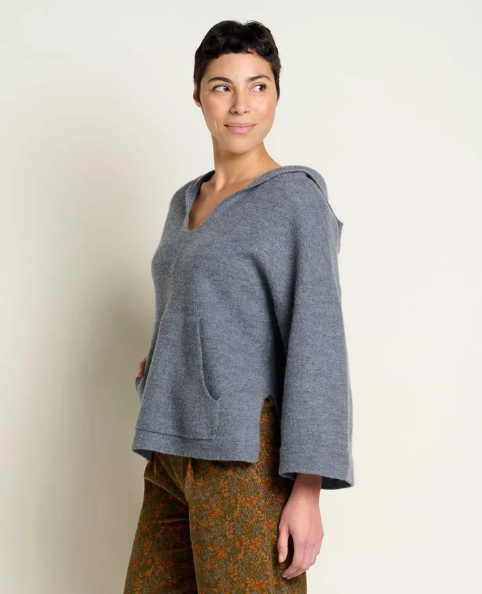 Women039s Heartfelt Poncho Charcoal Heather ToadandCo Sweaters