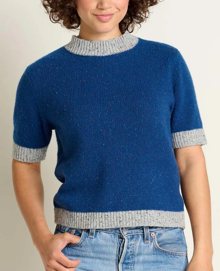 Women039s Wilde Short Sleeve Sweater True Navy ToadandCo Sweaters