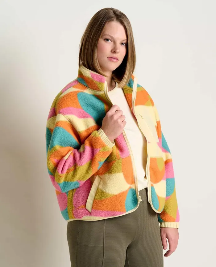 Women039s Women039s Campo Fleece Jacket Shapes Print ToadandCo Jackets and Layers