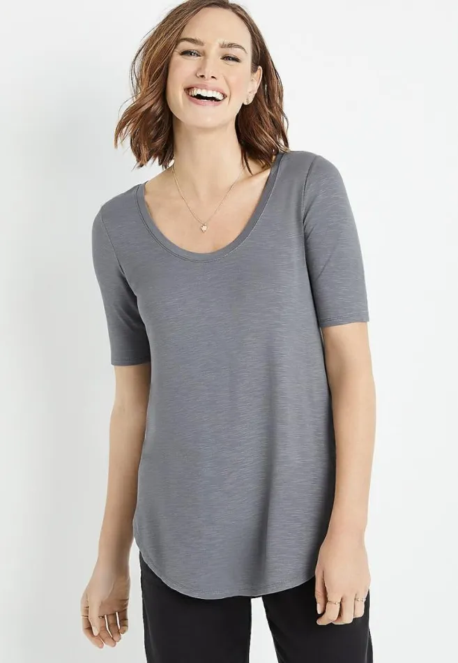 Women 247 Gray Flawless Tee Maurices Tops