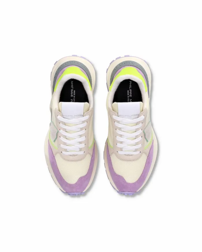 Women Antibes Sneakers WhiteYellow Shoes Philippe Model Paris Running