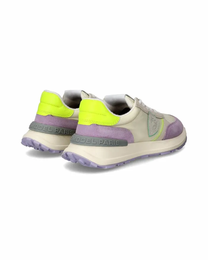 Women Antibes Sneakers WhiteYellow Shoes Philippe Model Paris Running