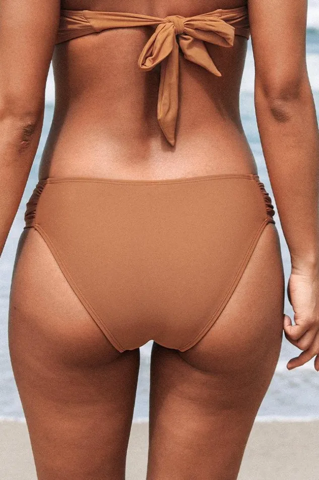 Women Bikini Bottoms Cupshe Brylee Low Waisted Bikini Bottom Orange