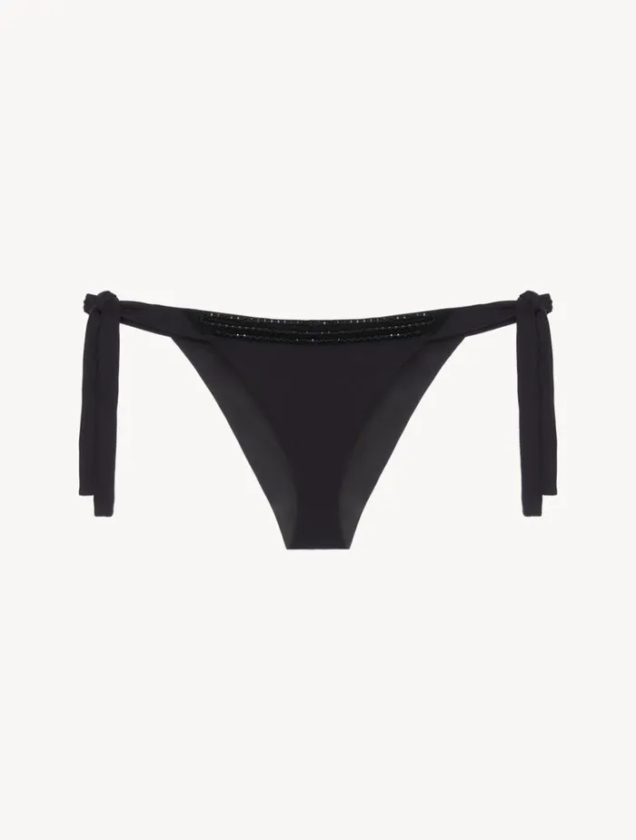 Women Bikinis La Perla Bikini Brief In Black With Beading