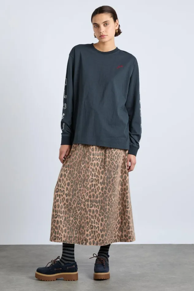 Women Bottoms Damson Madder Rafe Skirt 8211 Leopard