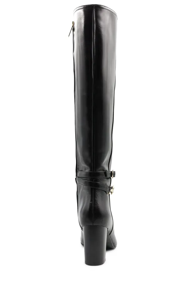 Women Bruno Magli Boots Adriana Knee High Block Heel Leather Boot 8211 Black Women Bruno Magli Boots Adriana Knee High Block Heel Leather Boot 8211 Black