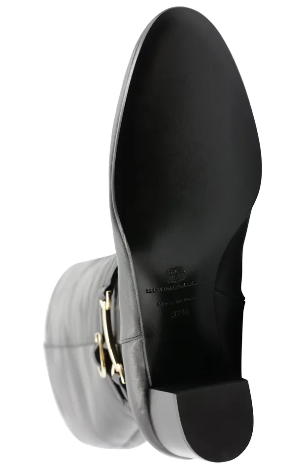 Women Bruno Magli Boots Adriana Knee High Block Heel Leather Boot 8211 Black Women Bruno Magli Boots Adriana Knee High Block Heel Leather Boot 8211 Black