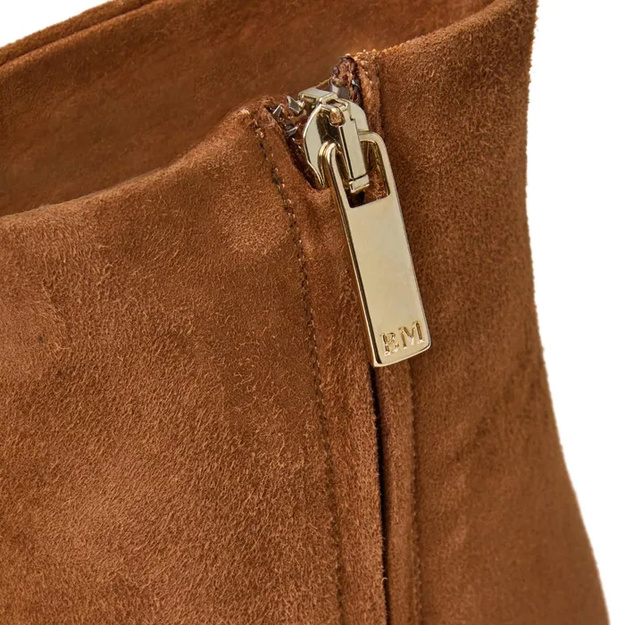 Women Bruno Magli Boots Fenice Side Zip Boot Cognac Suede