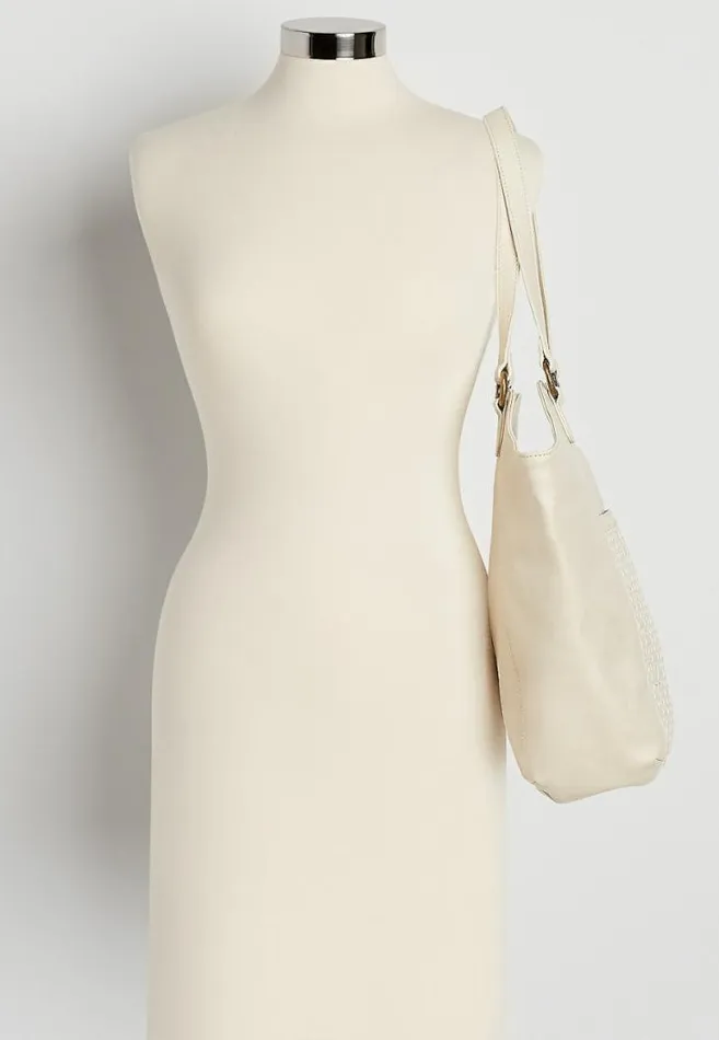 Women Cream Woven Tote Bag Maurices Bags