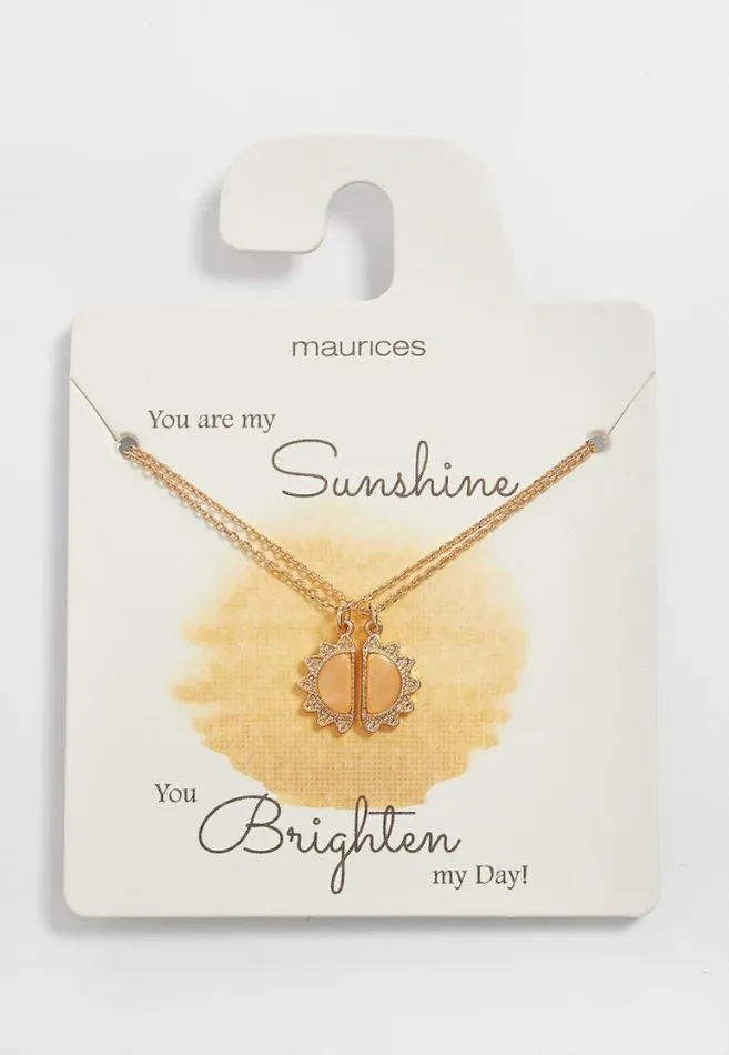 Women Dainty 2 Piece Sunshine Necklace Maurices Jewelry