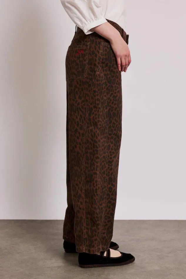 Women Denim Damson Madder Dion Jeans 8211 Dark Leopard Overdye