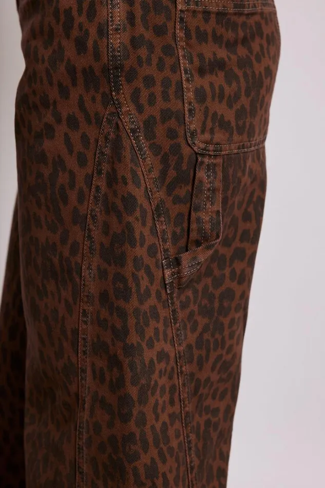 Women Denim Damson Madder Dion Jeans 8211 Dark Leopard Overdye