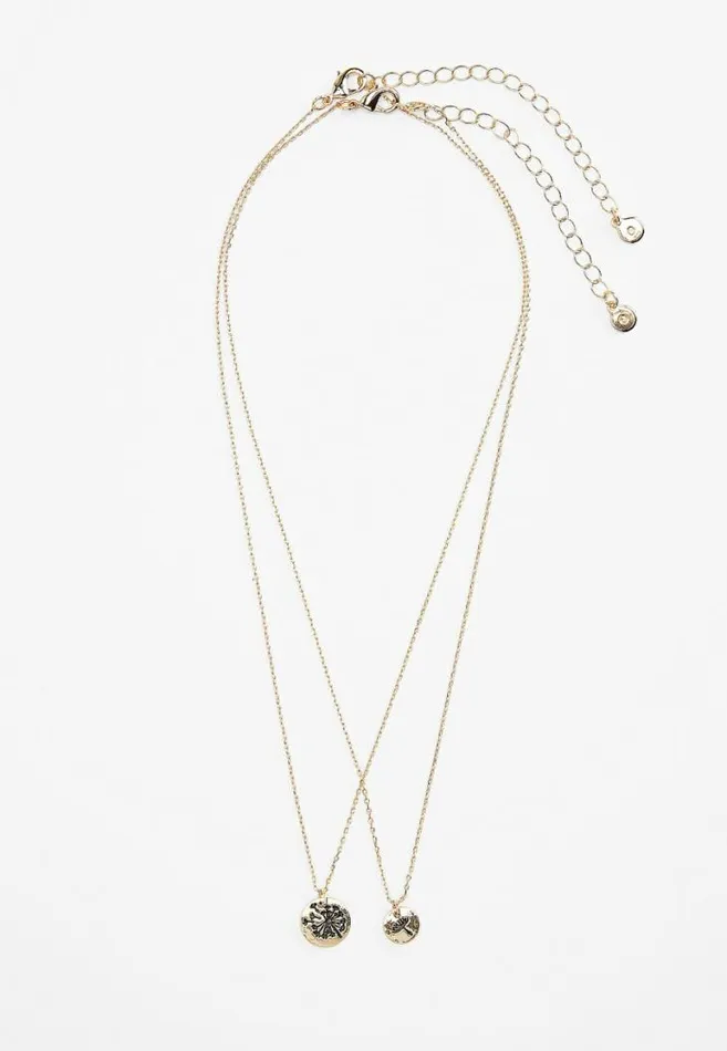 Women Double Dandelion Pendant Necklace Maurices Jewelry