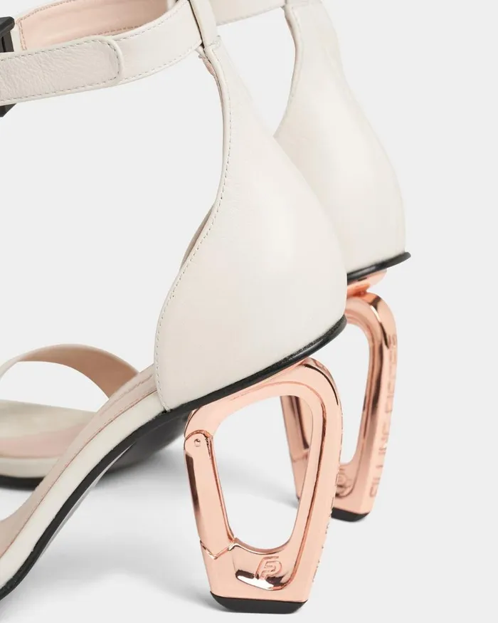Women Filling Pieces Loafers and Dress Shoes Carabiner Heel Off White