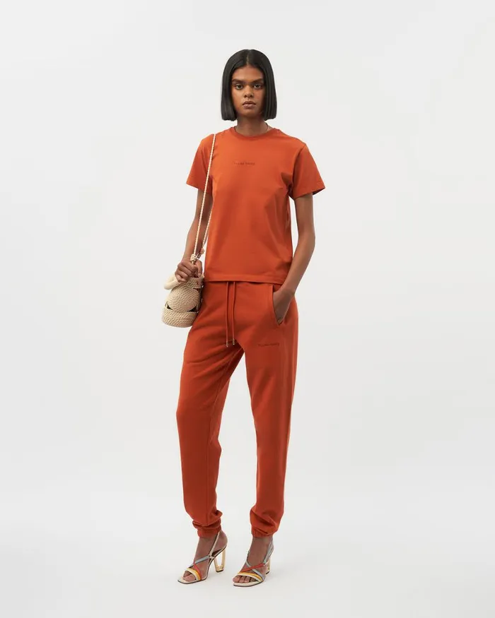 Women Filling Pieces Pants and Shorts Core Female Sweatpants Potters Clay Orange
