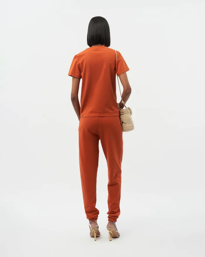 Women Filling Pieces Pants and Shorts Core Female Sweatpants Potters Clay Orange