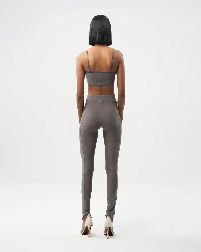 Women Filling Pieces Pants and Shorts Female Legging Charcoal Gray Grey