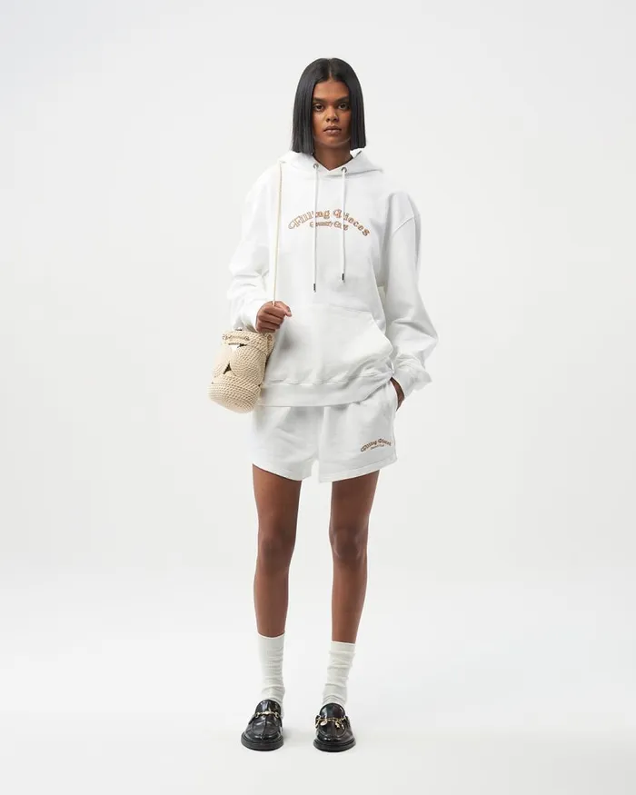 Women Filling Pieces Pants and Shorts Female Sweatshorts Country Club White