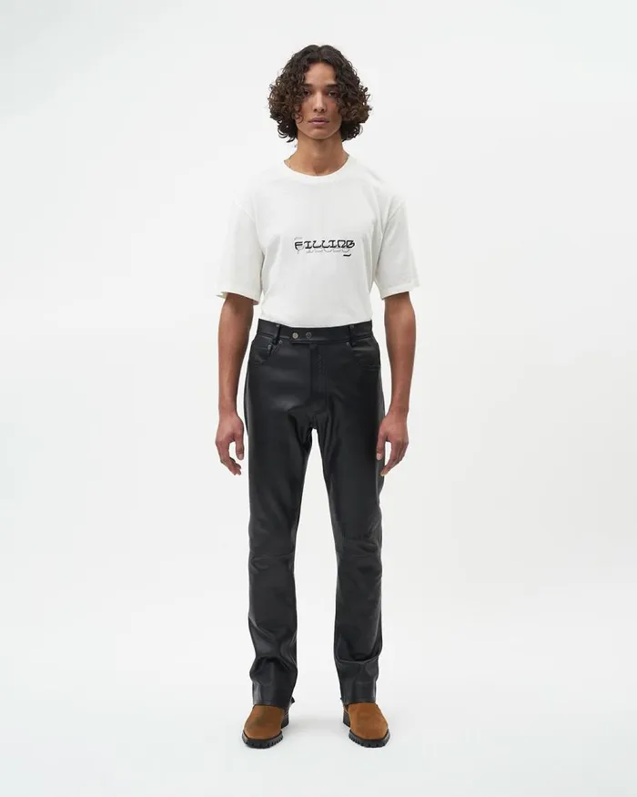 Women Filling Pieces Pants and Shorts Studio Leather Pants Black