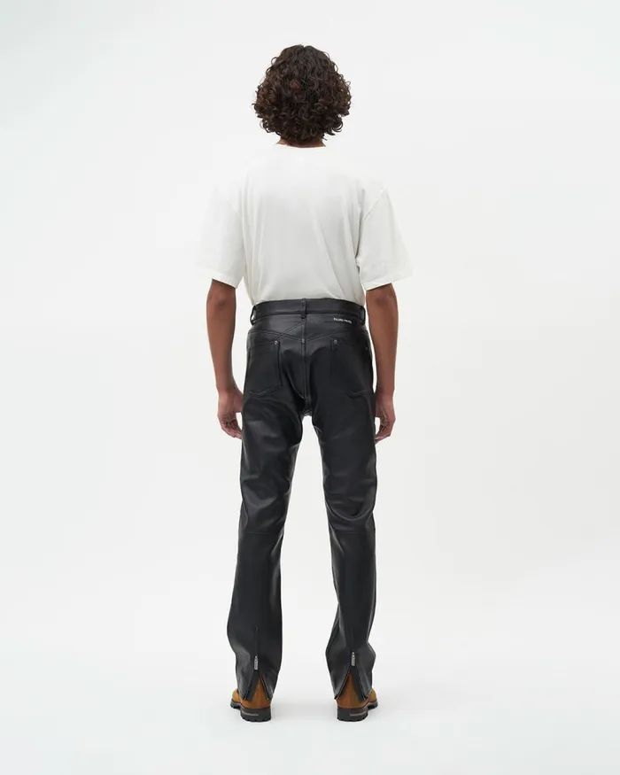 Women Filling Pieces Pants and Shorts Studio Leather Pants Black