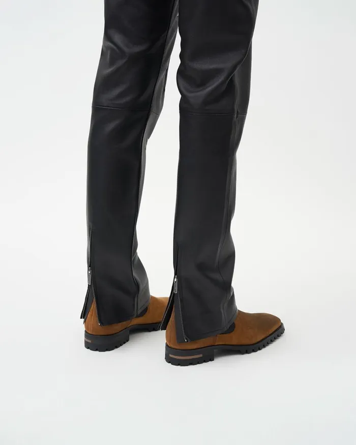 Women Filling Pieces Pants and Shorts Studio Leather Pants Black