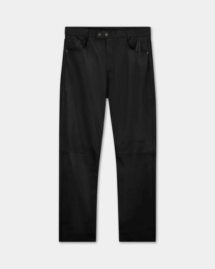 Women Filling Pieces Pants and Shorts Studio Leather Pants Black