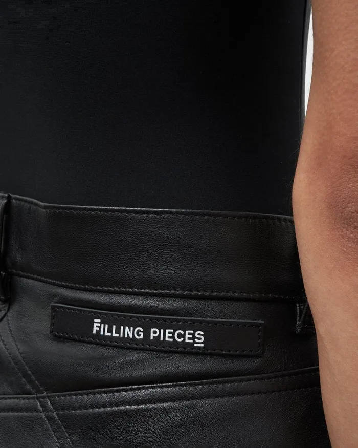 Women Filling Pieces Pants and Shorts Studio Leather Pants Black