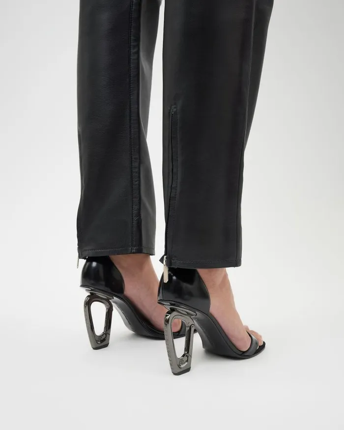 Women Filling Pieces Pants and Shorts Studio Leather Pants Black