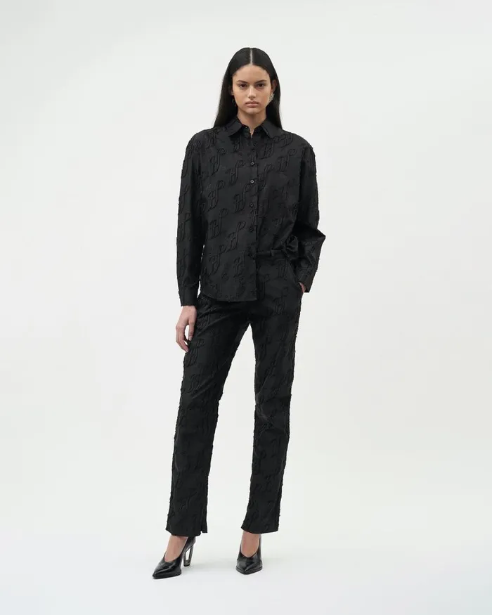 Women Filling Pieces Pants and Shorts Studio Pants Monogram Black
