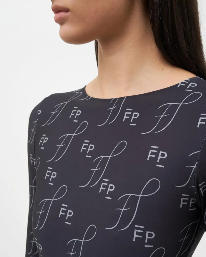 Women Filling Pieces TShirts and Shirts Studio Body Suit Monogram Black