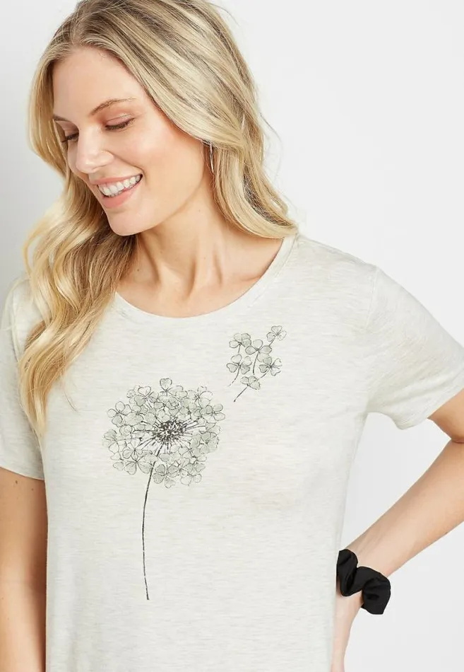 Women Four Leaf Clover Graphic Tee Maurices Tops