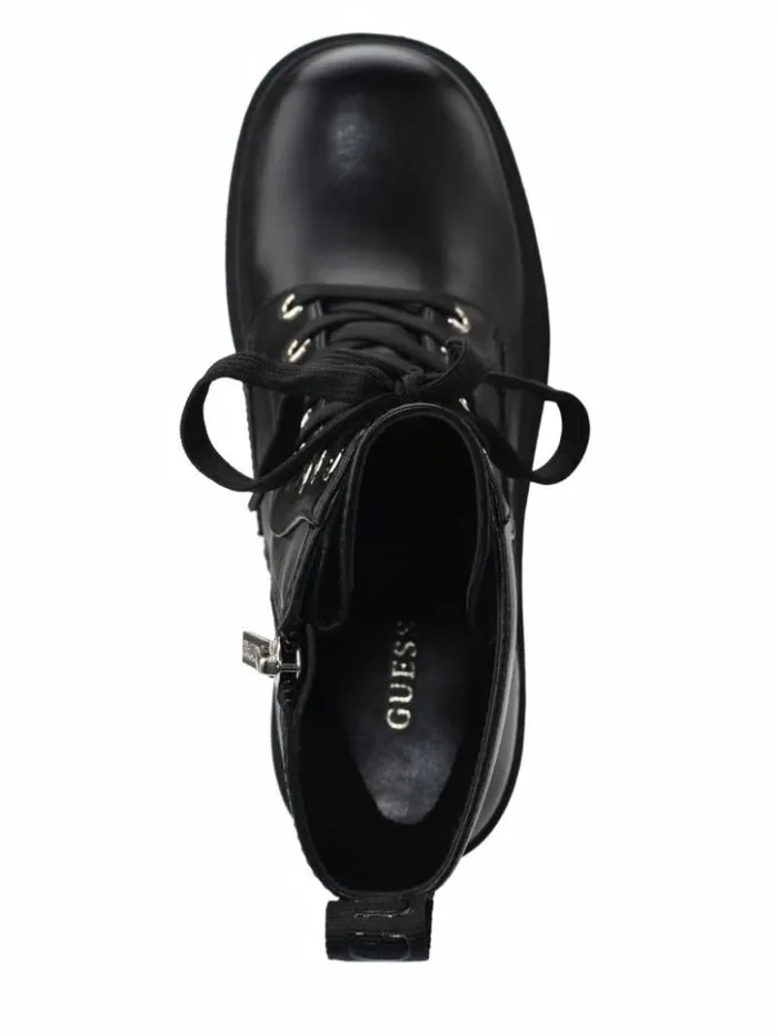 Women GUESS Boots and Booties Juel LaceUp Booties Black 001
