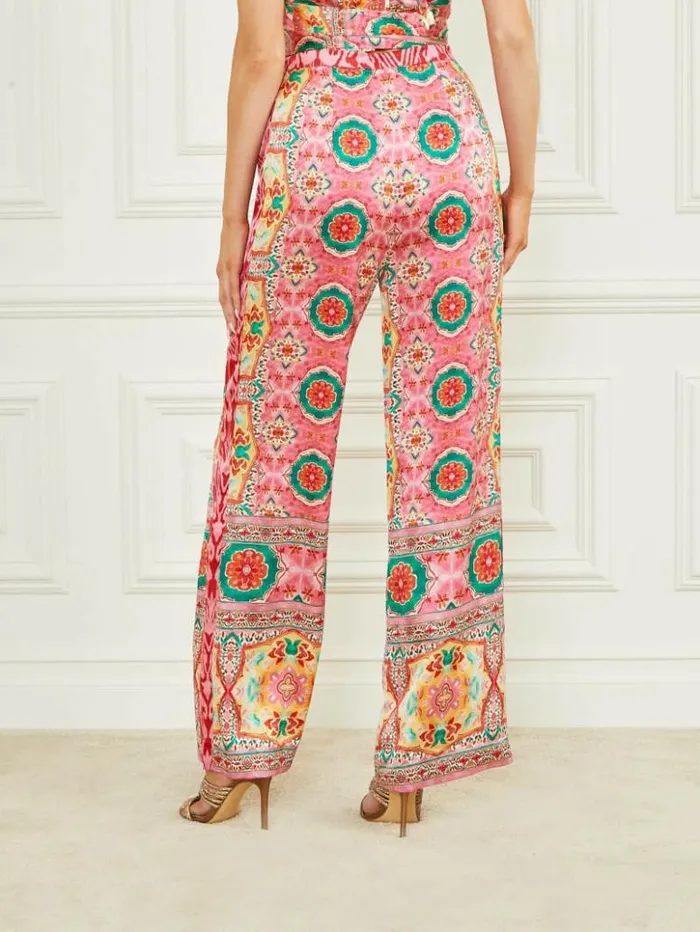 Women GUESS Bottoms Babylon Pant Babylon Blanket Print