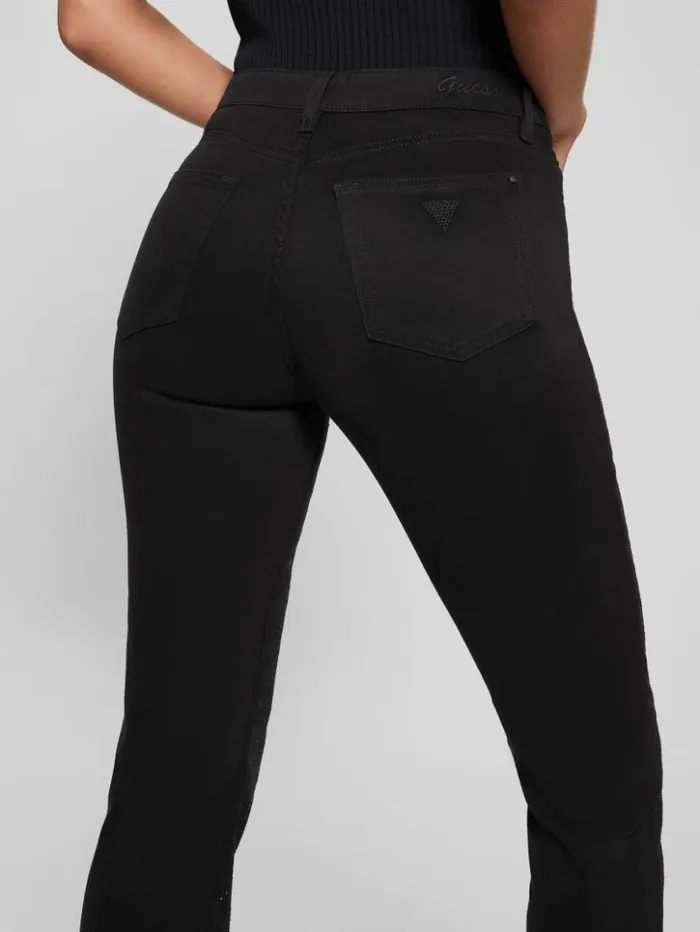 Women GUESS Bottoms Girly Satin Pants Black