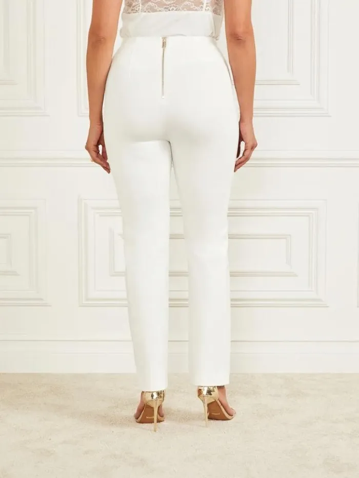 Women GUESS Bottoms Janet Pant Pale Pearl