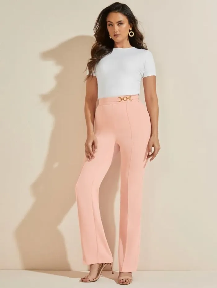 Women GUESS Bottoms Maryam Pant Hacienda Rose