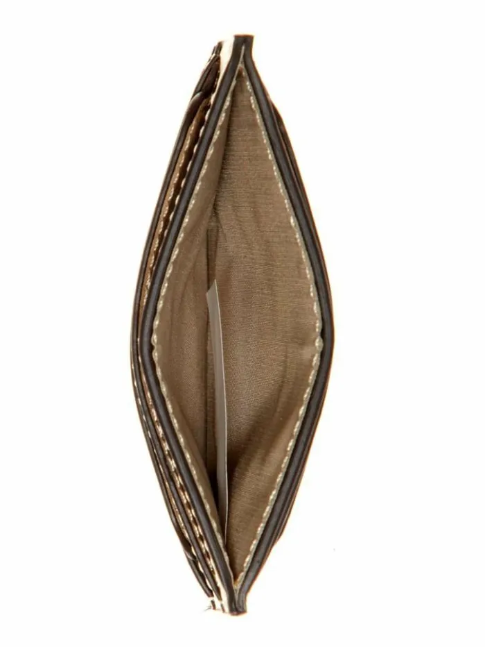 Women GUESS Handbags Giully Quilted Card Holder Beige