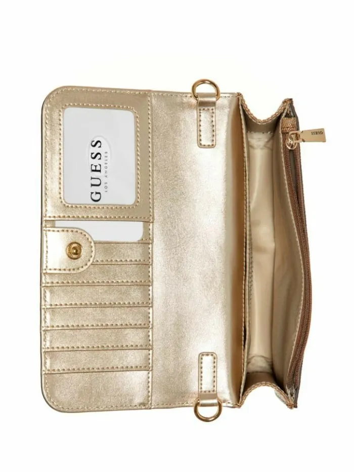 Women GUESS Handbags James Denim Quattro G Crossbody Wallet Organizer Denim Logo Women GUESS Handbags James Denim Quattro G Crossbody Wallet Organizer Denim Logo