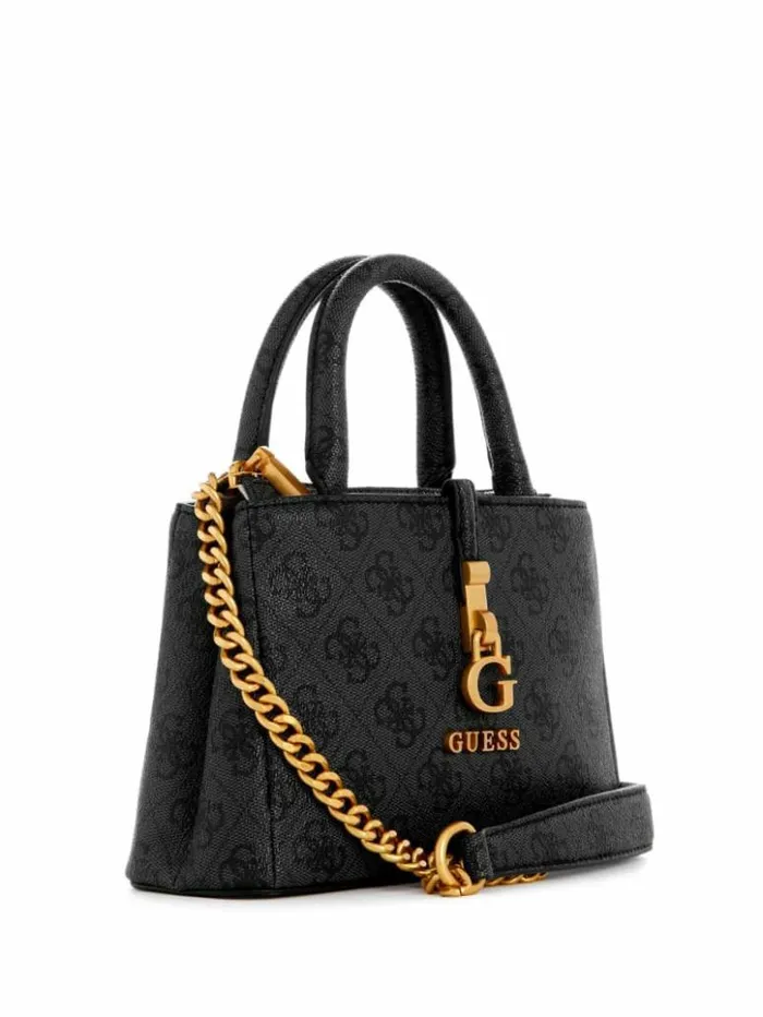 Women GUESS Handbags James Quattro G Mini Satchel Cloud Wash