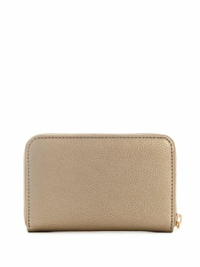 Women GUESS Handbags Meridian Medium ZipAround Wallet Pewter