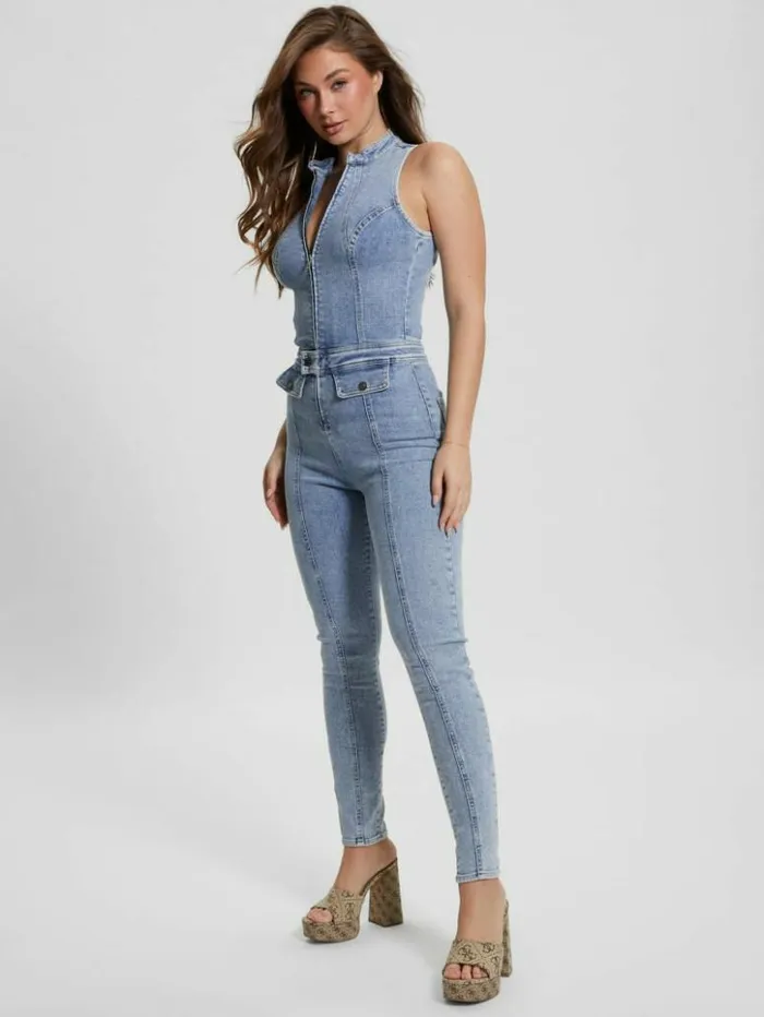 Women GUESS Jeans and Denim Eco Penny Jumpsuit Cast Off