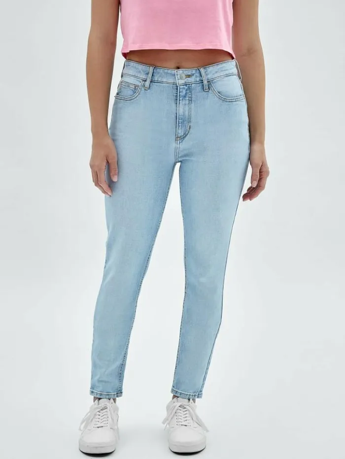Women GUESS Jeans and Denim GUESS Originals Kit Super HighRise Skinny Jeans Go Broadway Lt Wash