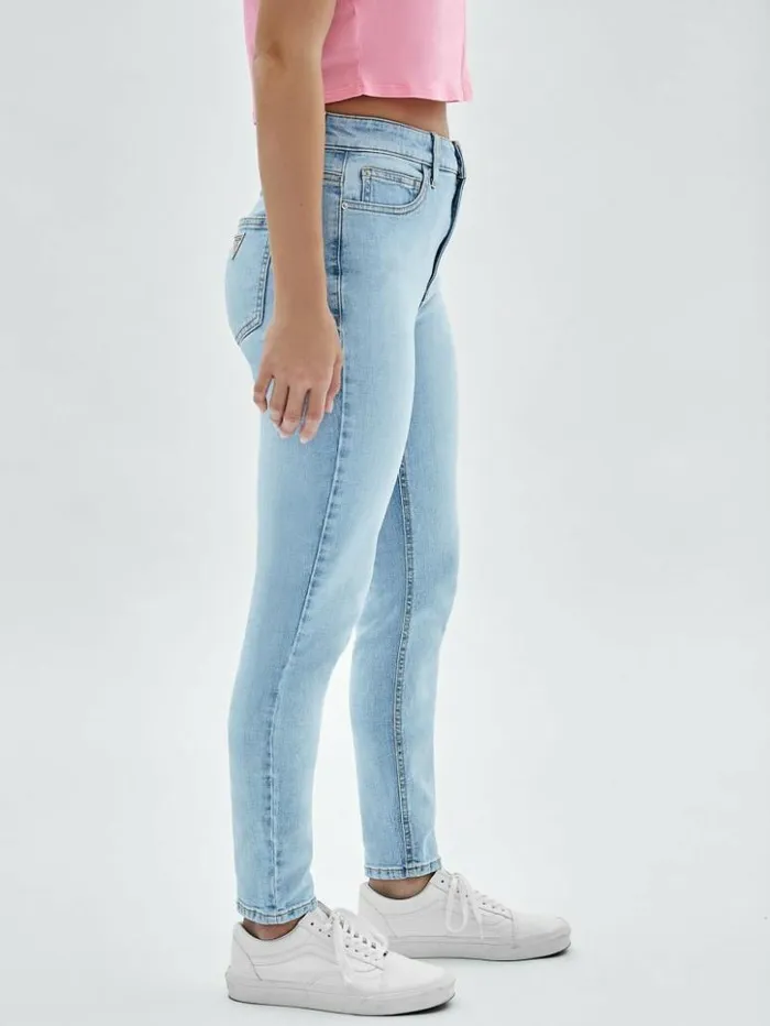 Women GUESS Jeans and Denim GUESS Originals Kit Super HighRise Skinny Jeans Go Broadway Lt Wash