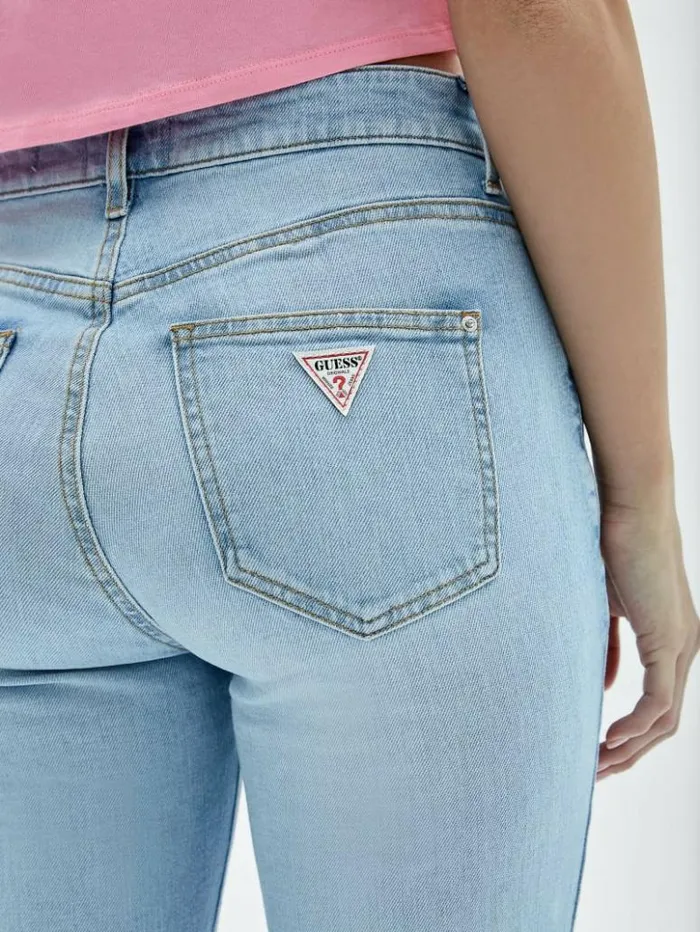 Women GUESS Jeans and Denim GUESS Originals Kit Super HighRise Skinny Jeans Go Broadway Lt Wash