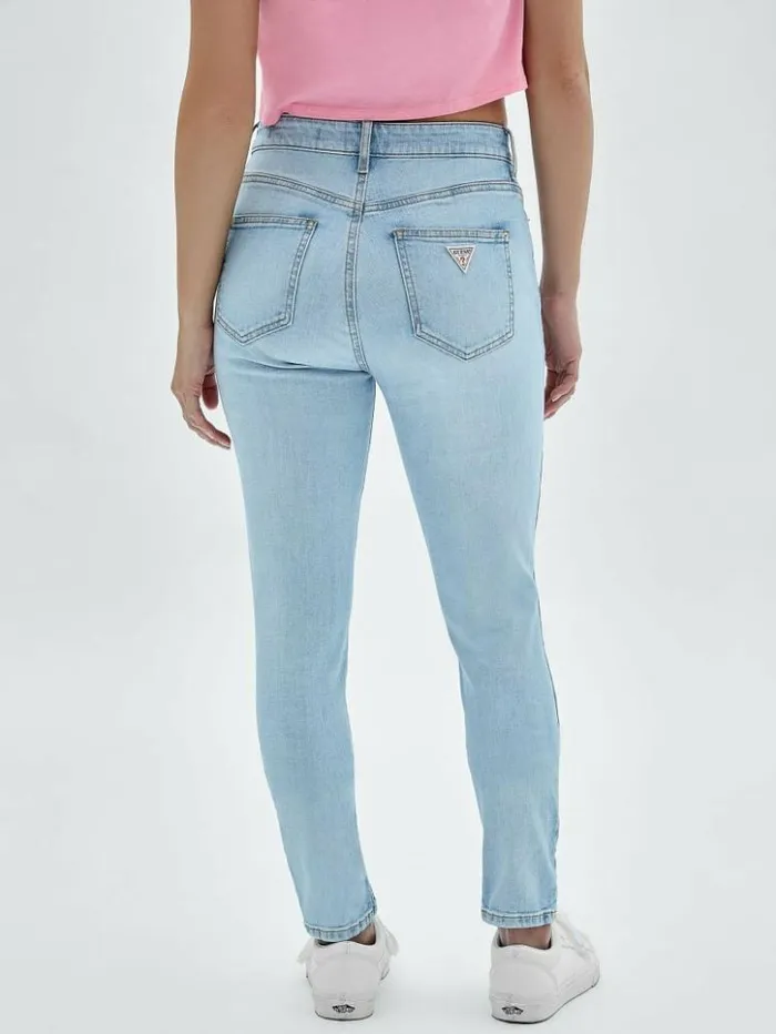 Women GUESS Jeans and Denim GUESS Originals Kit Super HighRise Skinny Jeans Go Broadway Lt Wash