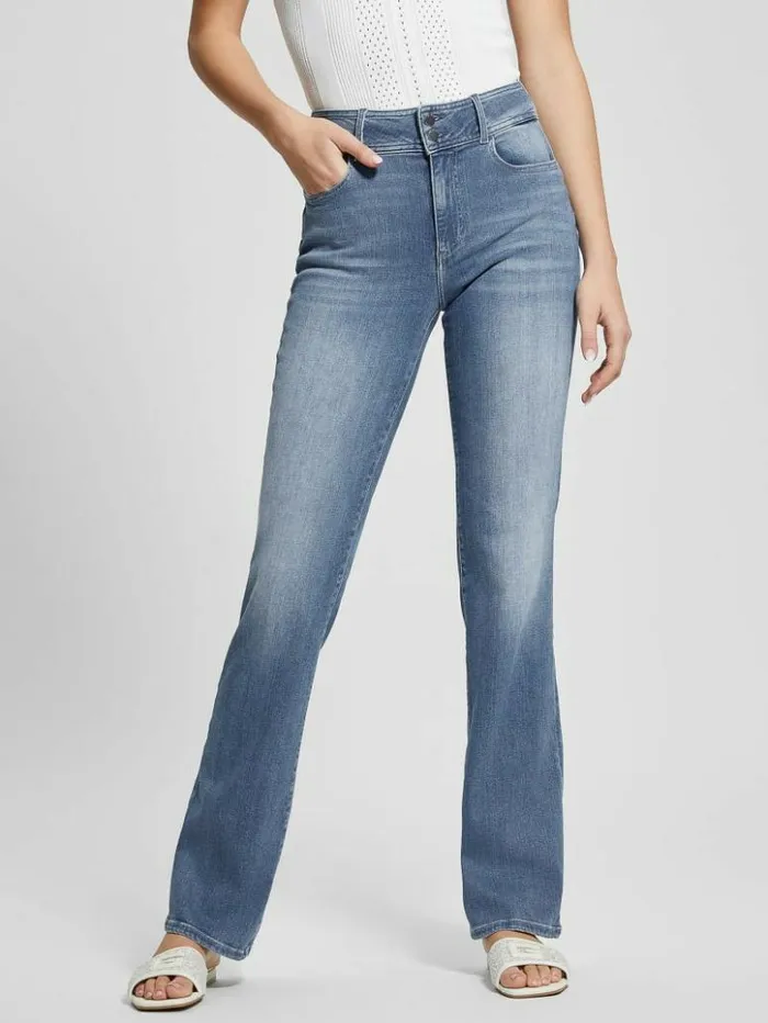 Women GUESS Jeans and Denim Shape Up Straight Jeans Adagio Clean