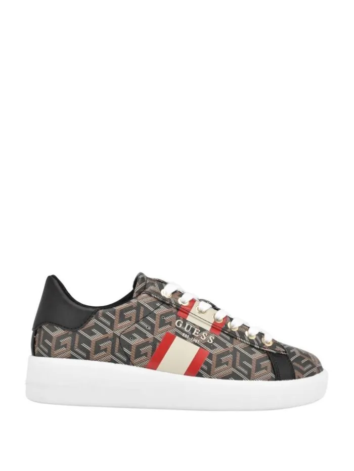Women GUESS Sneakers Reyhana GCube LowTop Sneakers Black