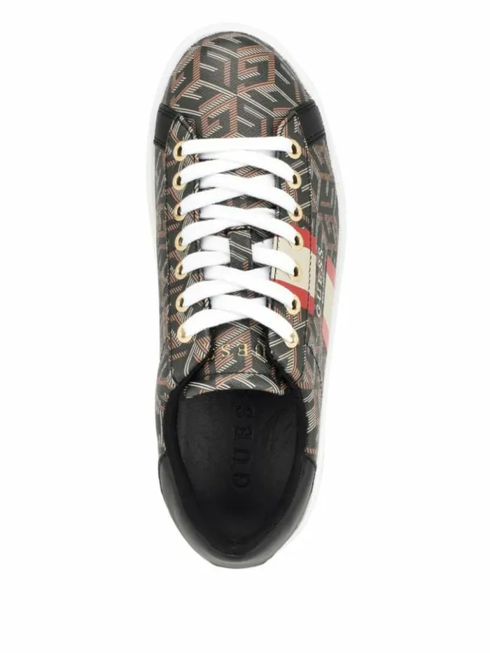 Women GUESS Sneakers Reyhana GCube LowTop Sneakers Black
