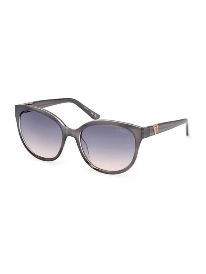 Women GUESS Sunglasses Milky Plastic CatEye Sunglasses Blue